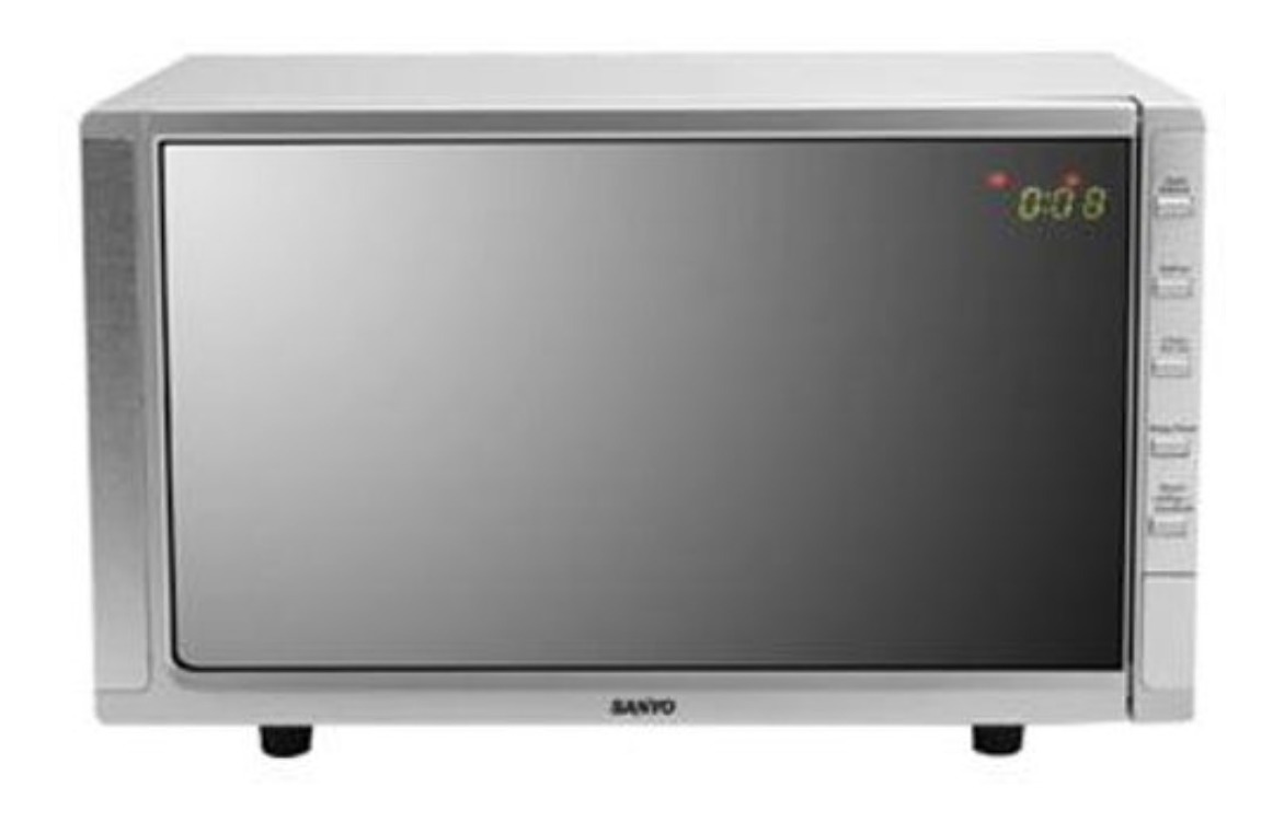 MICROONDAS 20LTS SANYO EMGX2008 CON GRILL ACERO